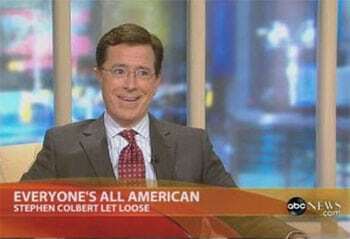 Click to watch Stephen Colbert discuss book burning on "Good Morning America"