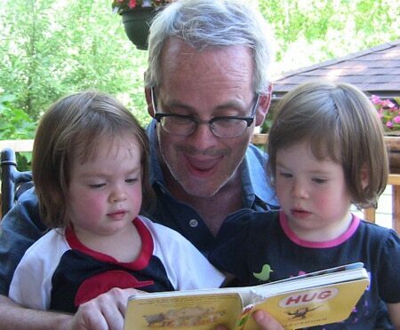 paul-noble Paul reading to his daughters