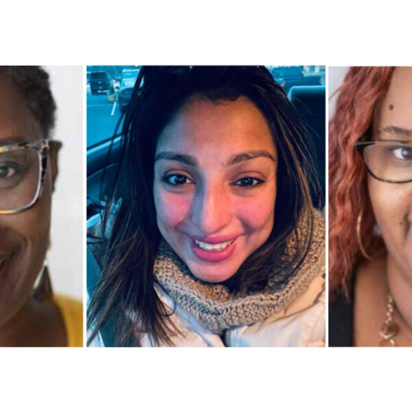Headshots of three women from the resource