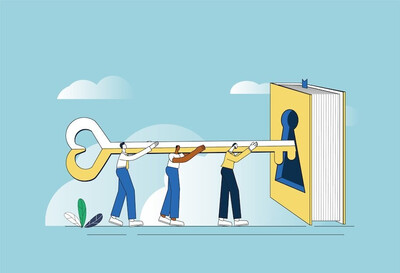 Key unlocking book