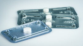 A stack of emergency contraception pills