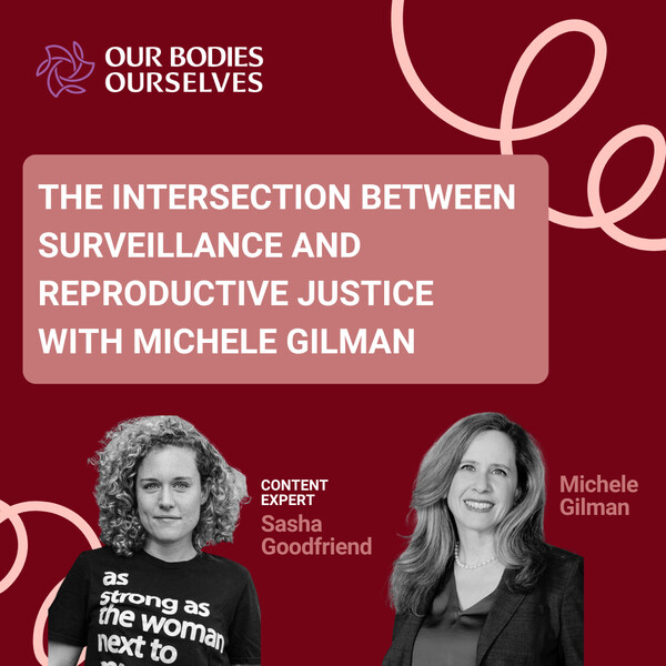 A video cover for an interview with Michele Gilman