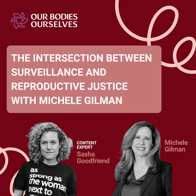 A video cover for an interview with Michele Gilman