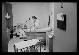 A hospital room in a D.C. abortion clinic