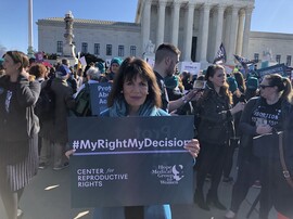 "My Right My Decision" rally in front of the United States Supreme Court