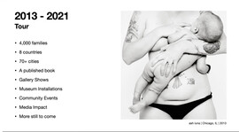 A screenshot from the presentation that includes the torso of ash luna breastfeeding her baby