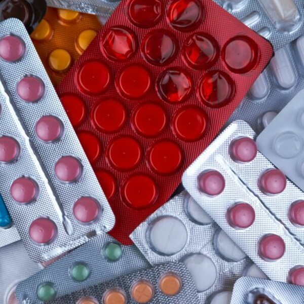 A collection of different pills in their packages