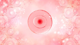 A pink image of an egg cell