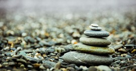 Rocks balanced on top of each other.