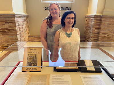 Grace and Laura at BPL open house
