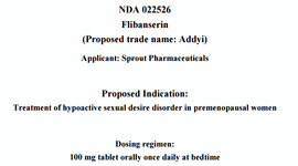 FDA flibanserin