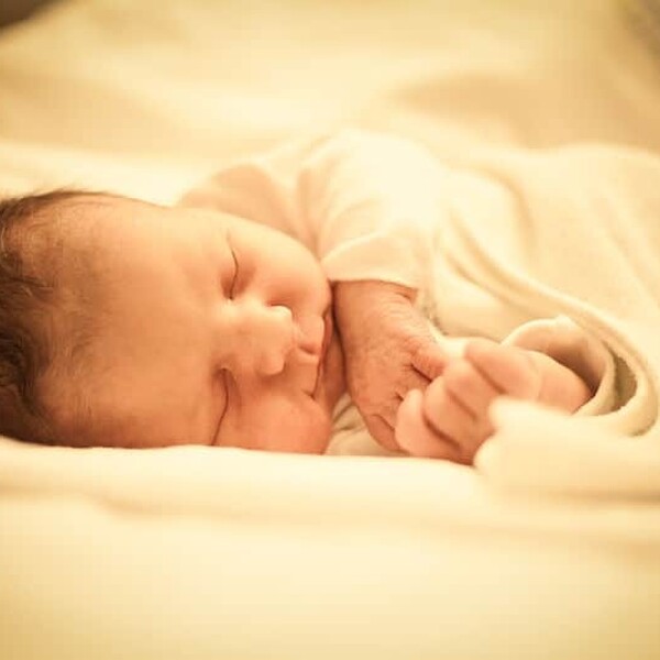 Sleeping newborn infant