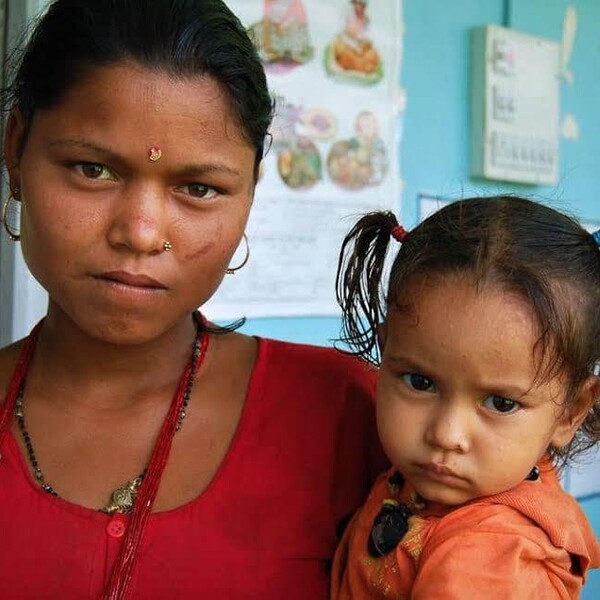 Woman and child
