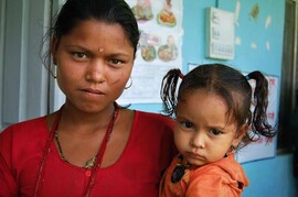 Woman and child