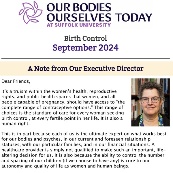 A screenshot of the newsletter from September 2024