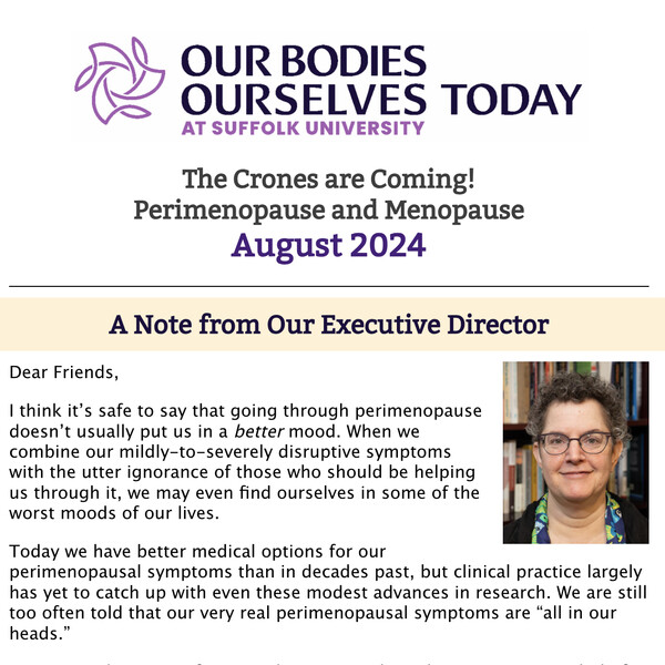 A screenshot of the newsletter from August 24