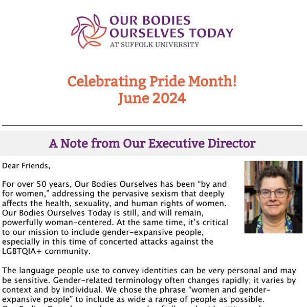 A screenshot of the newsletter from June 2024