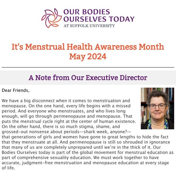 A screenshot of the newsletter for May  2024