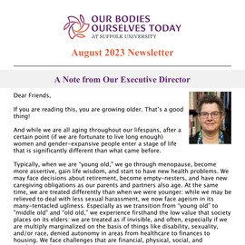 A screenshot of the OBOS 2023 August Newsletter.